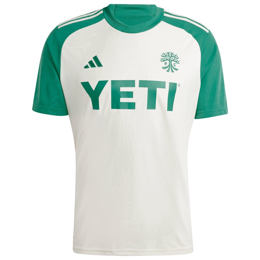 Uomo Maglia Il Tuo Nome #0 Colori Marrone Chiaro Verde Kit Gara Away 2024/25 Maglietta