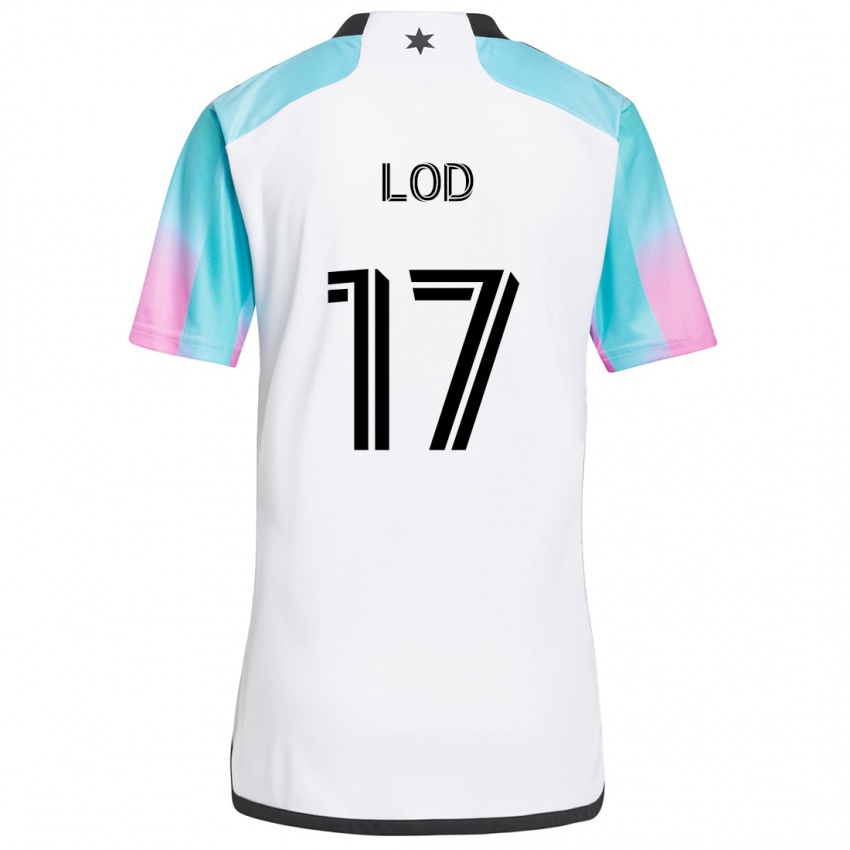 Uomo Maglia Robin Lod #17 Bianco Blu Nero Kit Gara Away 2024/25 Maglietta