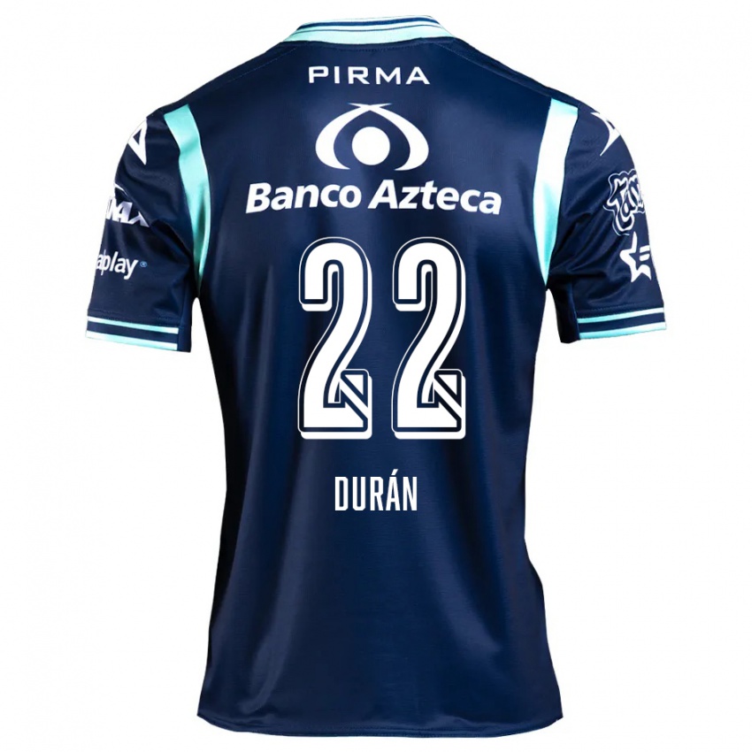 Uomo Maglia Rafael Durán #22 Blu Navy Kit Gara Away 2024/25 Maglietta