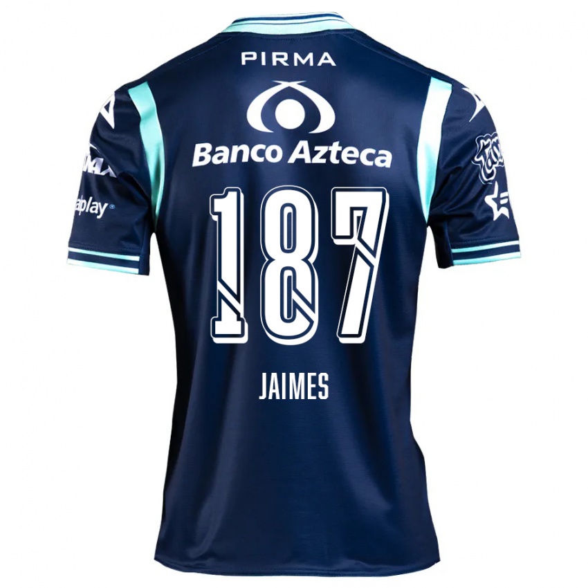 Uomo Maglia Tristhan Jaimes #187 Blu Navy Kit Gara Away 2024/25 Maglietta