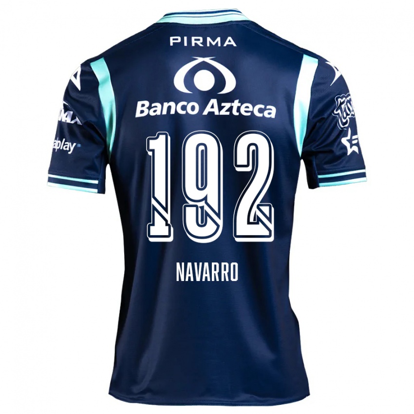 Uomo Maglia Eduardo Navarro #192 Blu Navy Kit Gara Away 2024/25 Maglietta