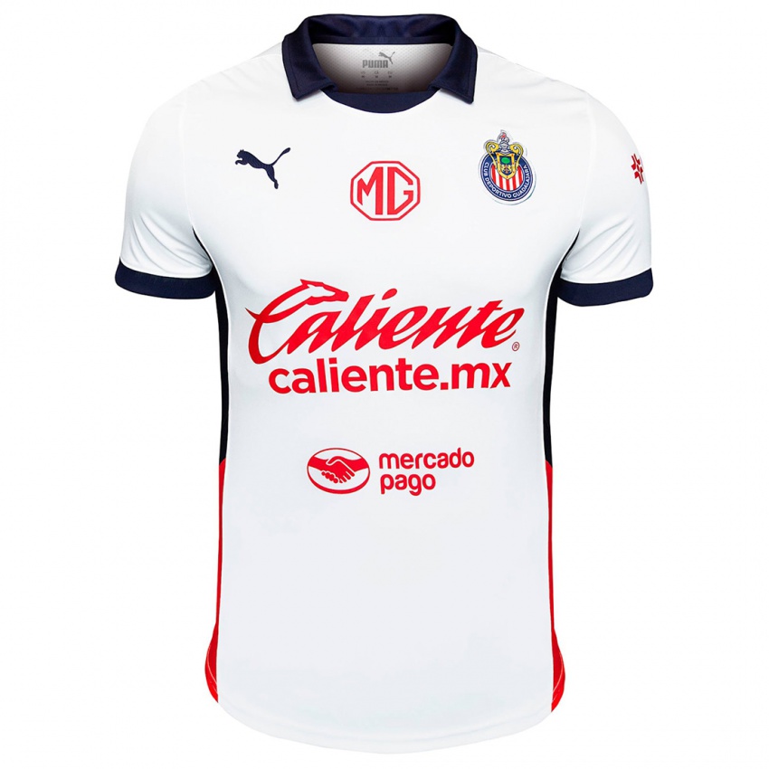 Uomo Maglia Jesús Sánchez #17 Bianco Rosso Blu Kit Gara Away 2024/25 Maglietta