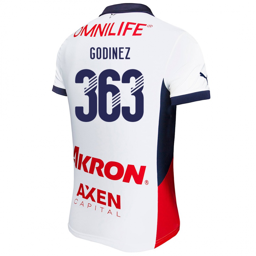 Uomo Maglia André Godinez #363 Bianco Rosso Blu Kit Gara Away 2024/25 Maglietta