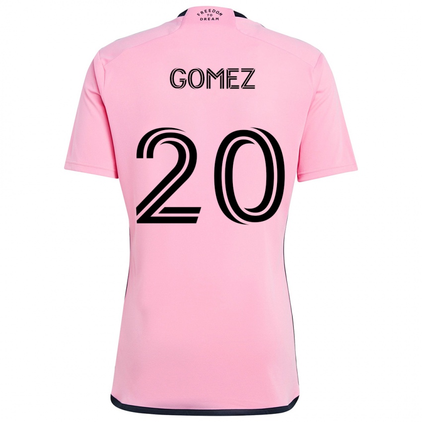 Donna Maglia Diego Gómez #20 Rosa Kit Gara Home 2024/25 Maglietta