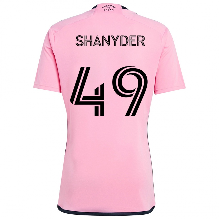 Donna Maglia Shanyder Borgelin #49 Rosa Kit Gara Home 2024/25 Maglietta