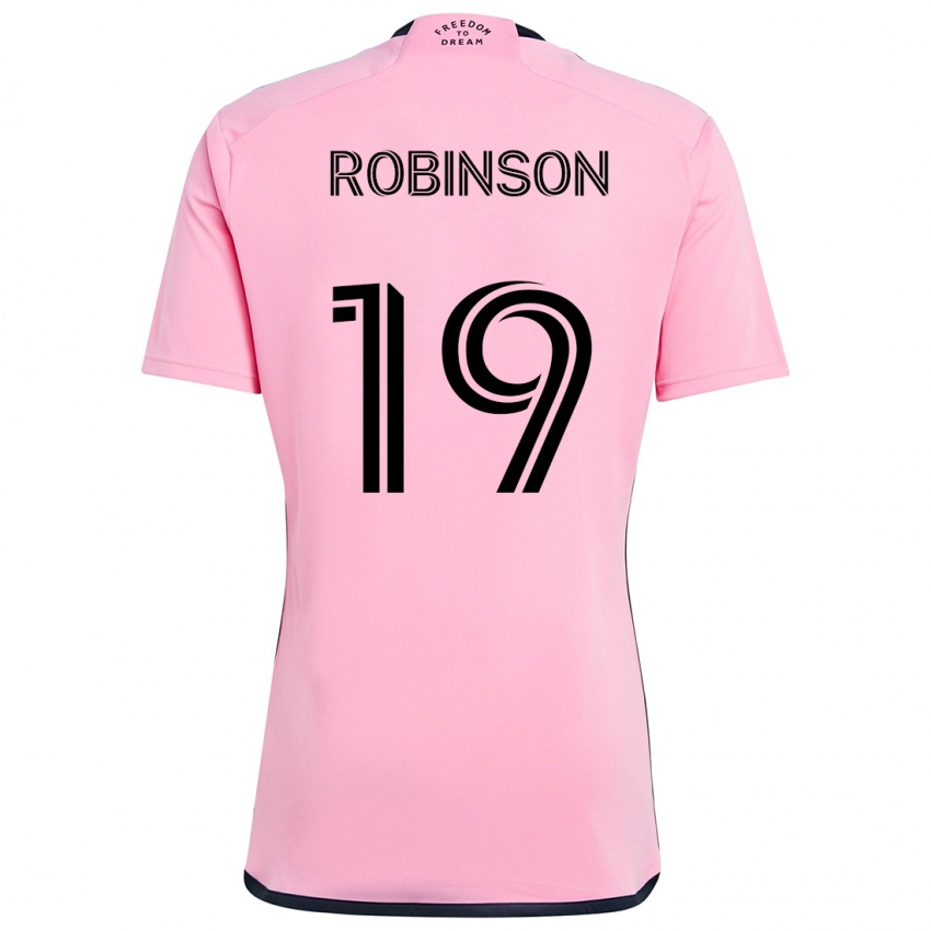 Donna Maglia Robbie Robinson #19 Rosa Kit Gara Home 2024/25 Maglietta