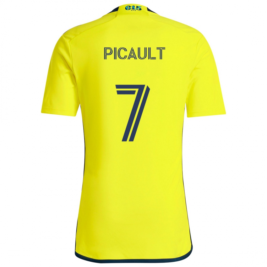 Donna Maglia Fafà Picault #7 Giallo Blu Kit Gara Home 2024/25 Maglietta