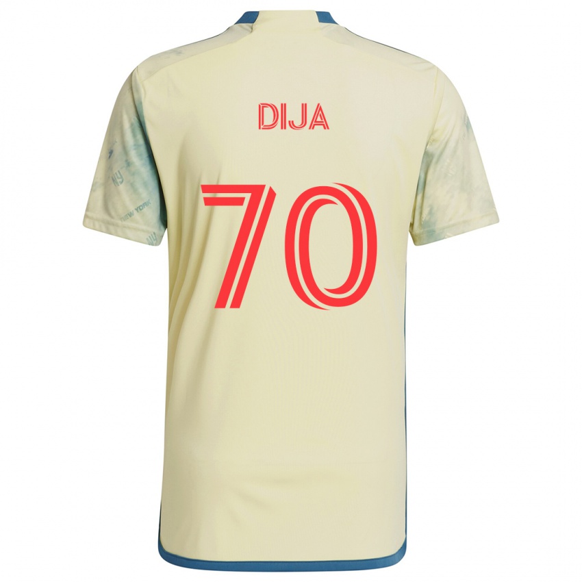 Donna Maglia Dija #70 Giallo Rosso Blu Kit Gara Home 2024/25 Maglietta