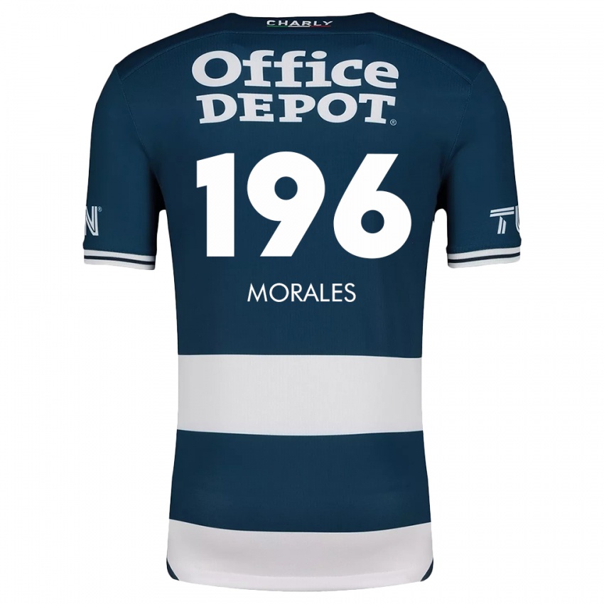 Donna Maglia Erik Morales #196 Blu Bianco Kit Gara Home 2024/25 Maglietta