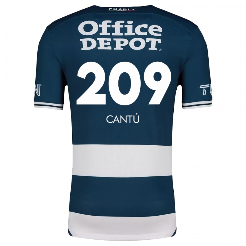 Donna Maglia Juan Cantú #209 Blu Bianco Kit Gara Home 2024/25 Maglietta