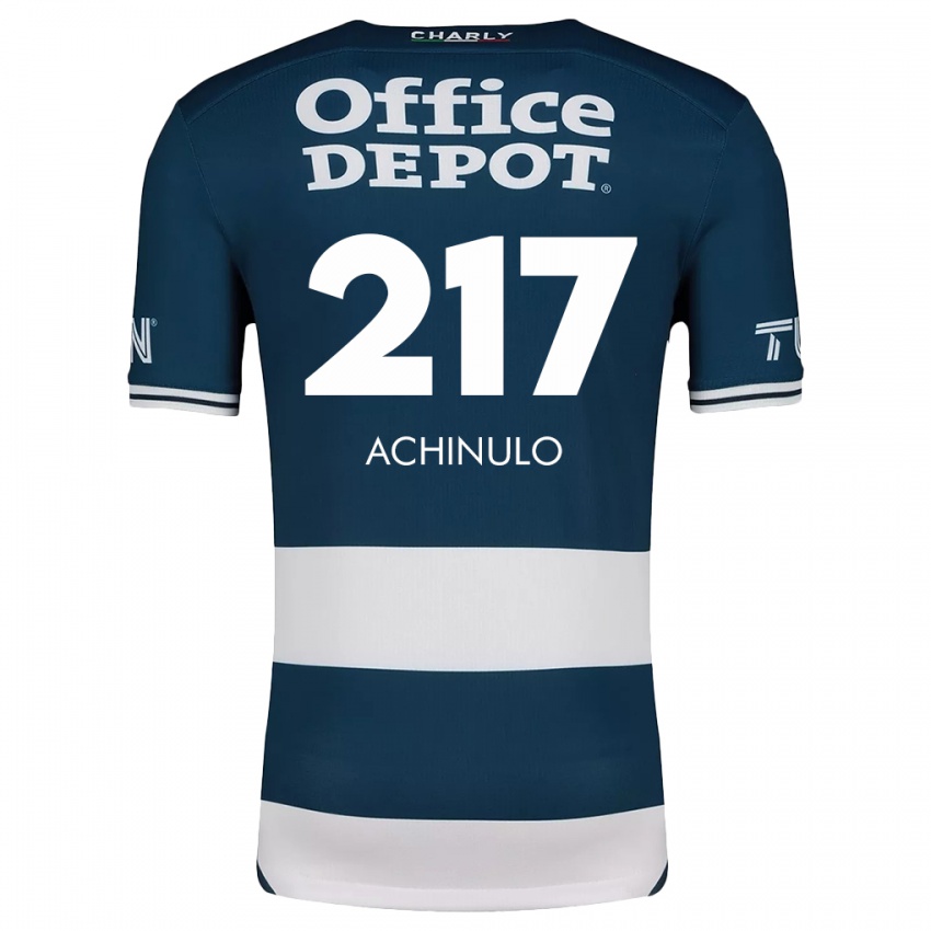 Donna Maglia Princewill Achinulo #217 Blu Bianco Kit Gara Home 2024/25 Maglietta