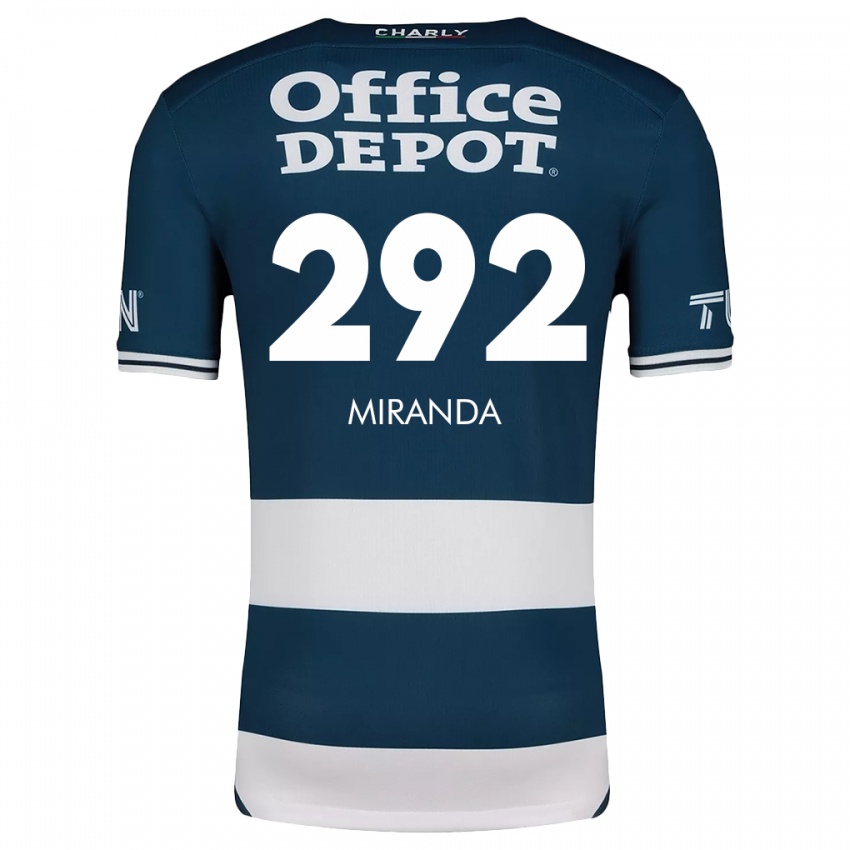 Donna Maglia Herbey Miranda #292 Blu Bianco Kit Gara Home 2024/25 Maglietta