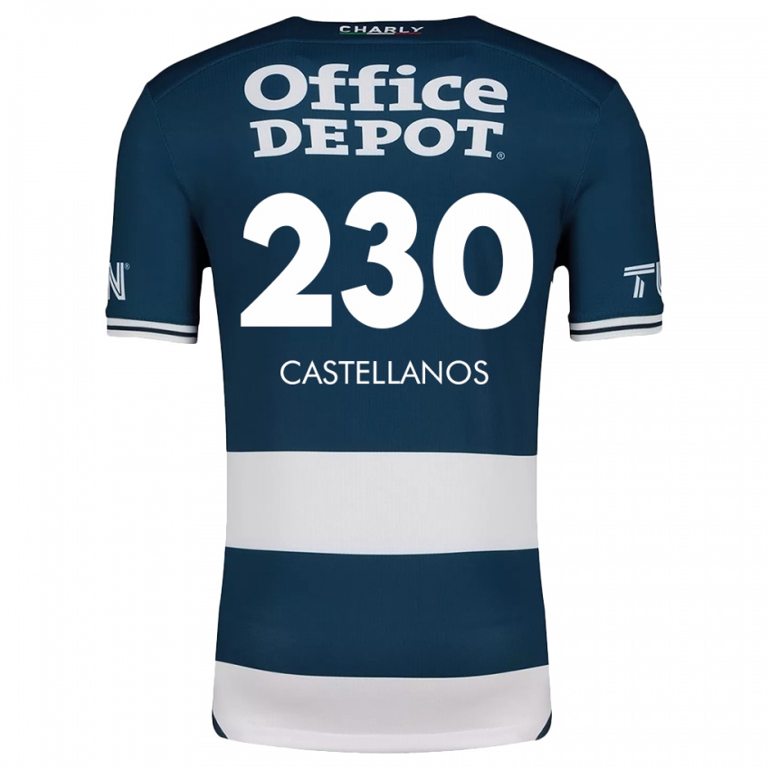 Donna Maglia Edson Castellanos #230 Blu Bianco Kit Gara Home 2024/25 Maglietta