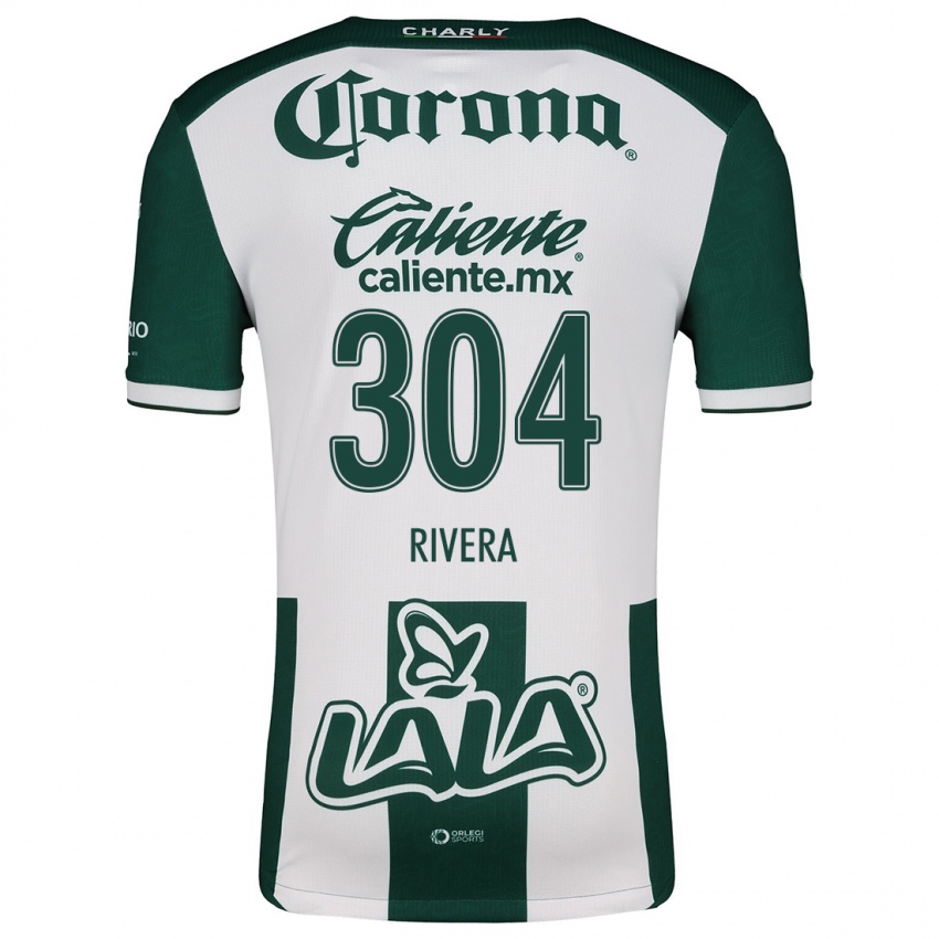 Donna Maglia Jorge Rivera #304 Verde Bianco Kit Gara Home 2024/25 Maglietta