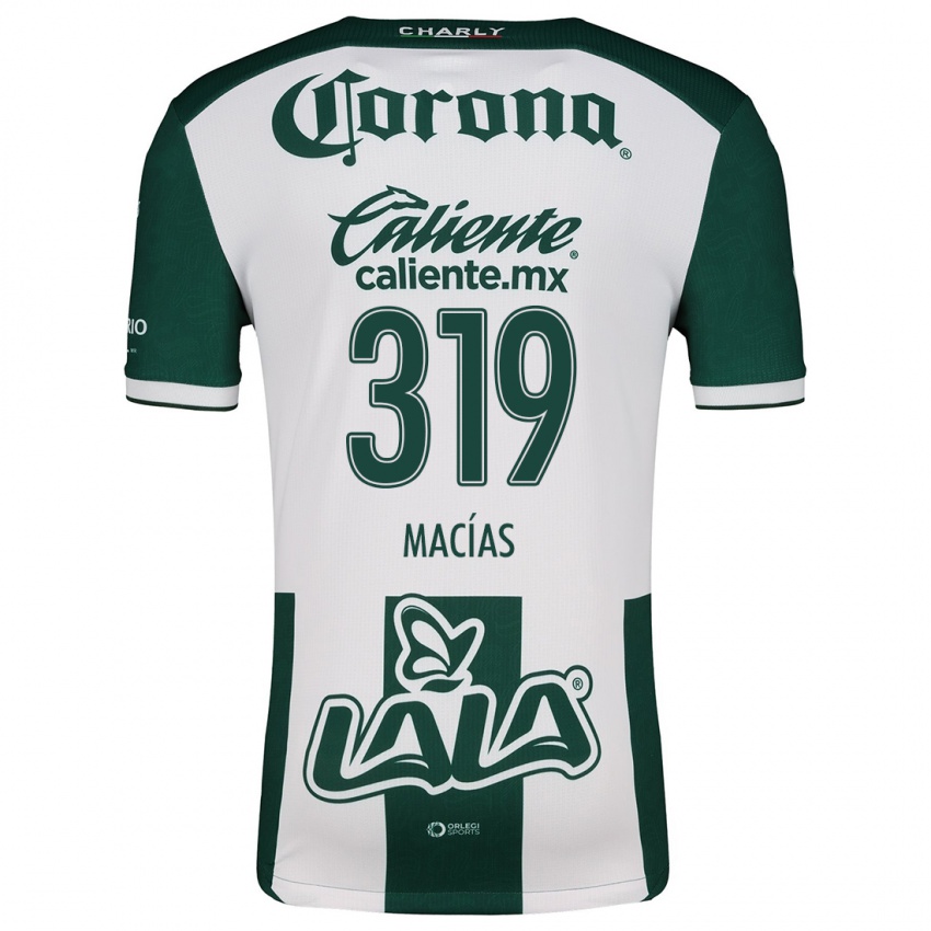 Donna Maglia Jesús Macías #319 Verde Bianco Kit Gara Home 2024/25 Maglietta