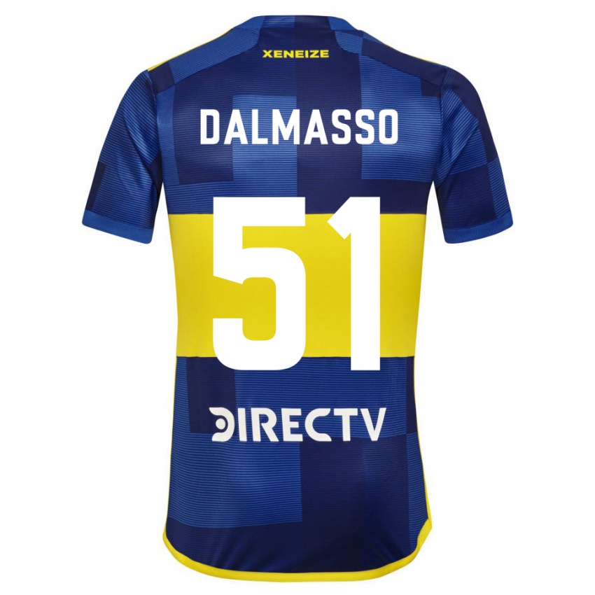 Donna Maglia Santiago Dalmasso #51 Blu Giallo Kit Gara Home 2024/25 Maglietta