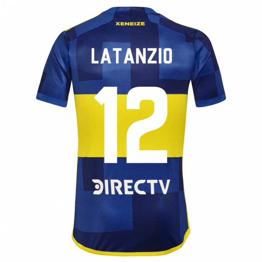 Donna Maglia Florencia Latanzio #12 Blu Giallo Kit Gara Home 2024/25 Maglietta