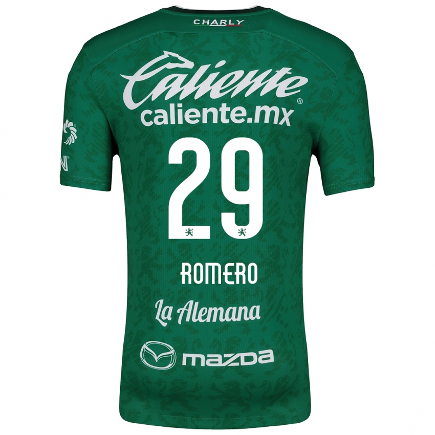 Donna Maglia Lucas Romero #29 Verde Bianco Kit Gara Home 2024/25 Maglietta