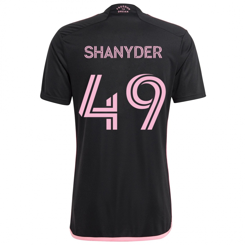 Donna Maglia Shanyder Borgelin #49 Nero Kit Gara Away 2024/25 Maglietta