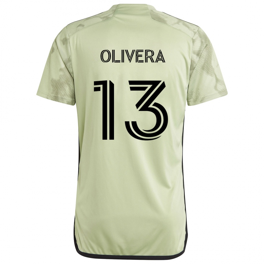 Donna Maglia Cristian Olivera #13 Verde Chiaro Kit Gara Away 2024/25 Maglietta