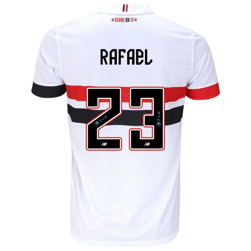 Bambino Maglia Rafael #23 Bianco Rosso Nero Kit Gara Home 2024/25 Maglietta