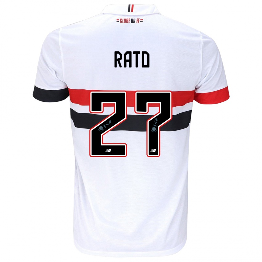 Bambino Maglia Wellington Rato #27 Bianco Rosso Nero Kit Gara Home 2024/25 Maglietta