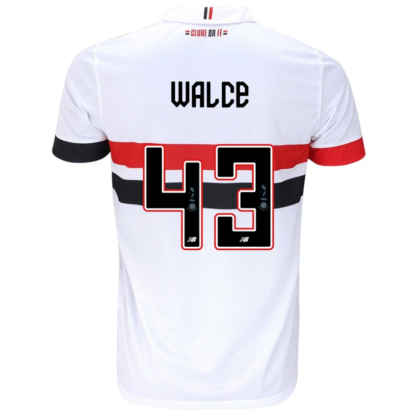 Bambino Maglia Walce #43 Bianco Rosso Nero Kit Gara Home 2024/25 Maglietta