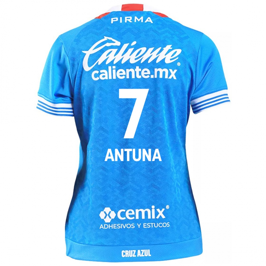 Bambino Maglia Uriel Antuna #7 Cielo Blu Kit Gara Home 2024/25 Maglietta