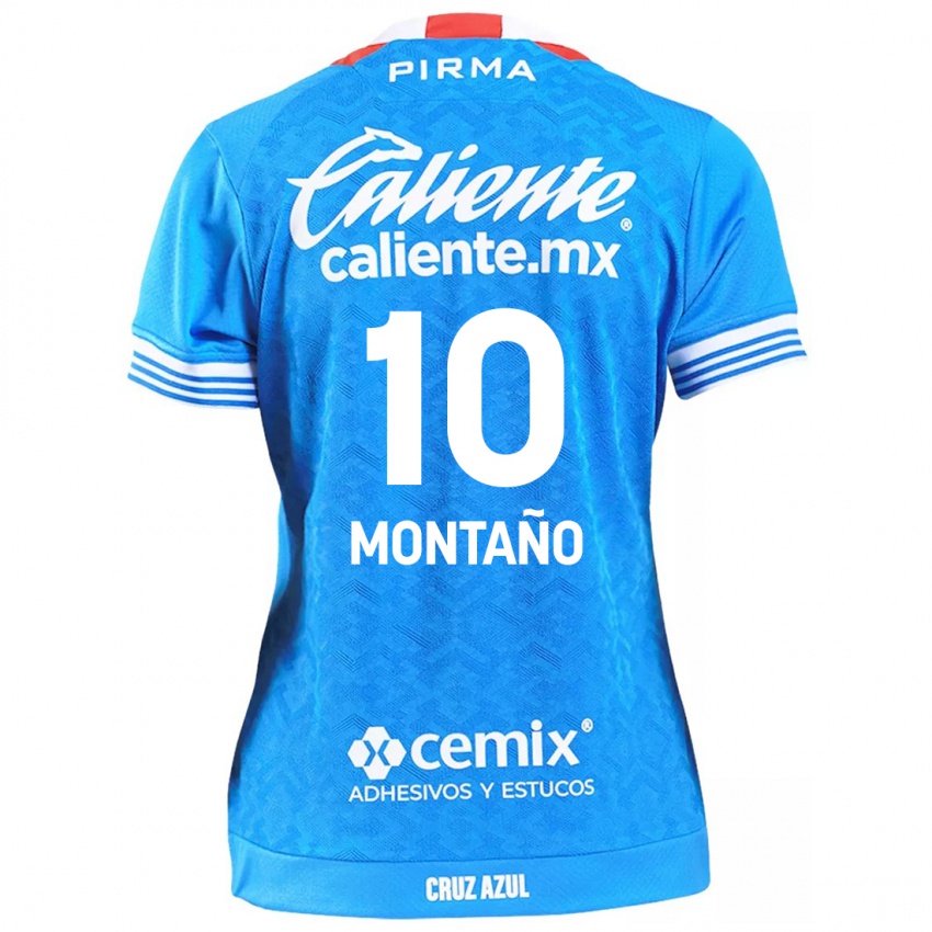 Bambino Maglia Andrés Montaño #10 Cielo Blu Kit Gara Home 2024/25 Maglietta