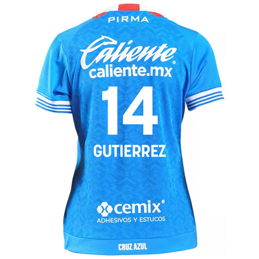 Bambino Maglia Alexis Gutierrez #14 Cielo Blu Kit Gara Home 2024/25 Maglietta