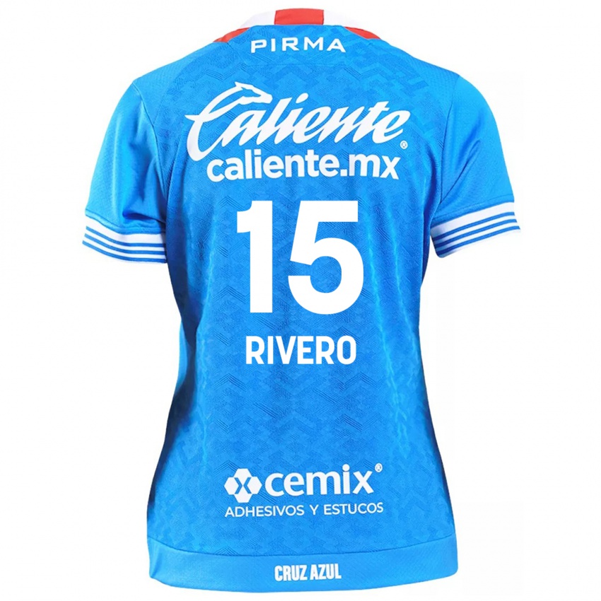 Bambino Maglia Ignacio Rivero #15 Cielo Blu Kit Gara Home 2024/25 Maglietta