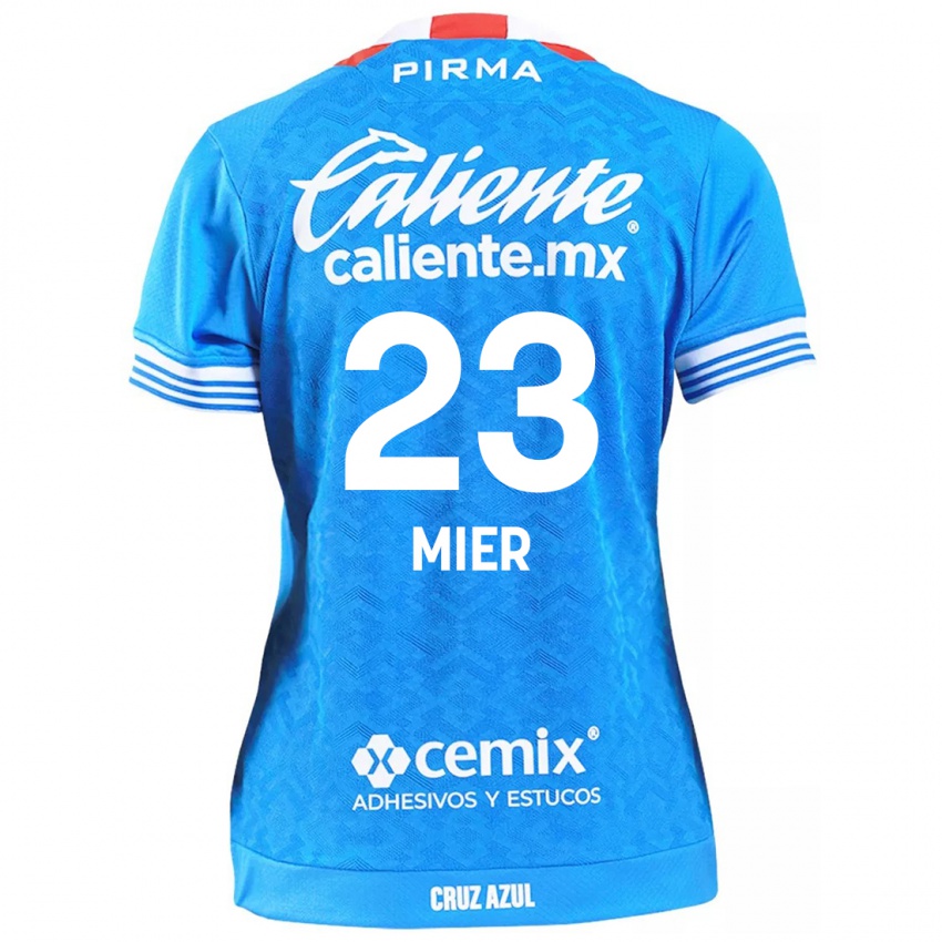 Bambino Maglia Kevin Mier #23 Cielo Blu Kit Gara Home 2024/25 Maglietta