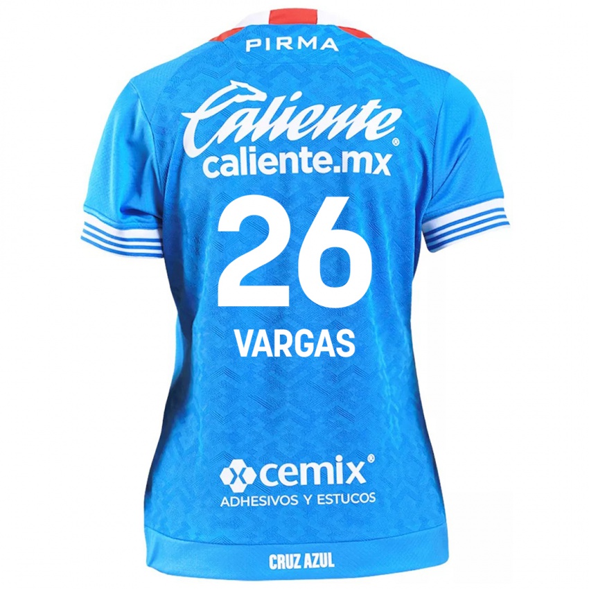 Bambino Maglia Carlos Vargas #26 Cielo Blu Kit Gara Home 2024/25 Maglietta