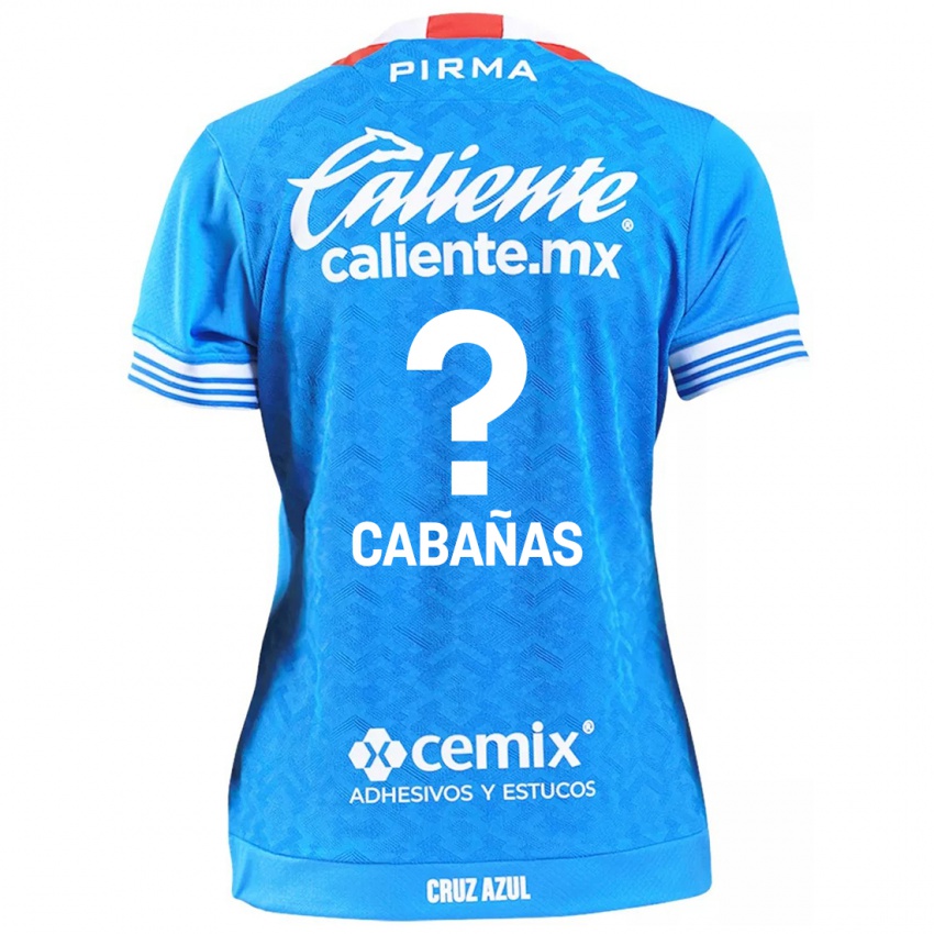 Bambino Maglia Alfredo Cabañas #0 Cielo Blu Kit Gara Home 2024/25 Maglietta