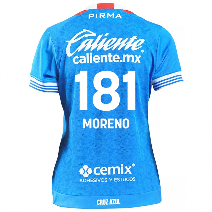 Bambino Maglia Roberto Moreno #181 Cielo Blu Kit Gara Home 2024/25 Maglietta