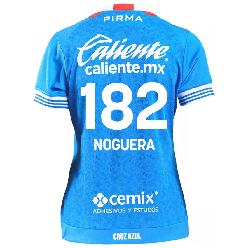 Bambino Maglia Heldrich Noguera #182 Cielo Blu Kit Gara Home 2024/25 Maglietta