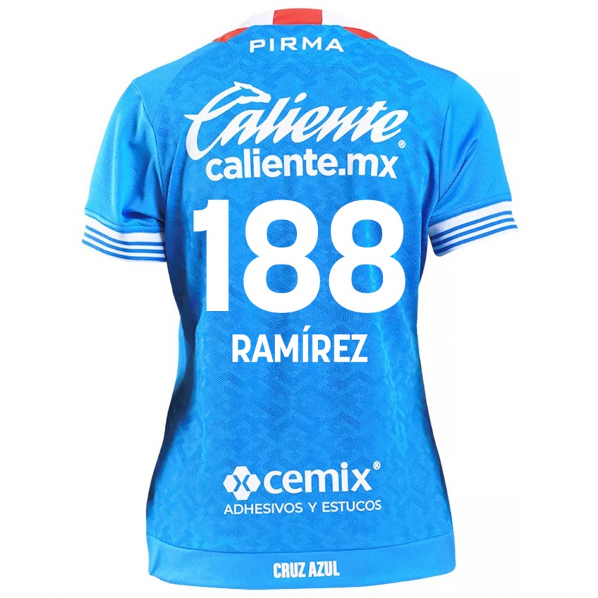 Bambino Maglia Diego Ramírez #188 Cielo Blu Kit Gara Home 2024/25 Maglietta