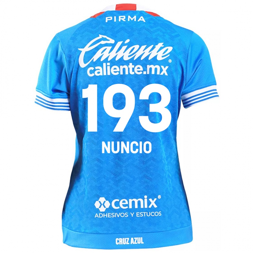 Bambino Maglia Jorge Nuncio #193 Cielo Blu Kit Gara Home 2024/25 Maglietta