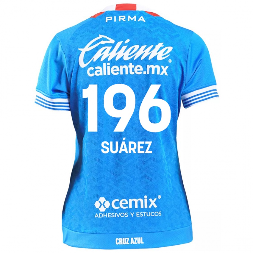 Bambino Maglia Javier Suárez #196 Cielo Blu Kit Gara Home 2024/25 Maglietta