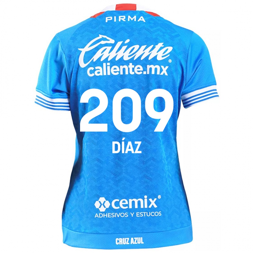 Bambino Maglia Josué Díaz #209 Cielo Blu Kit Gara Home 2024/25 Maglietta