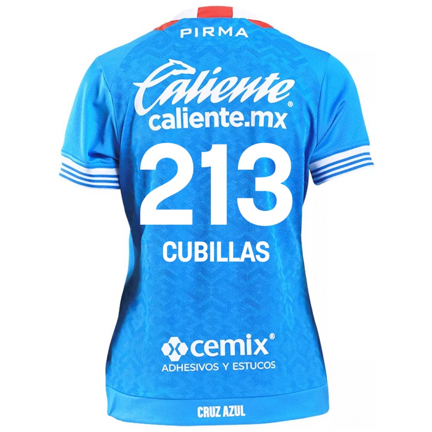 Bambino Maglia Andre Cubillas #213 Cielo Blu Kit Gara Home 2024/25 Maglietta