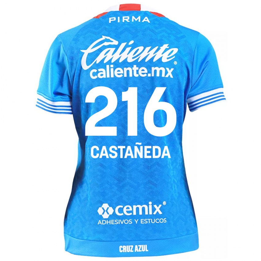 Bambino Maglia Ian Castañeda #216 Cielo Blu Kit Gara Home 2024/25 Maglietta