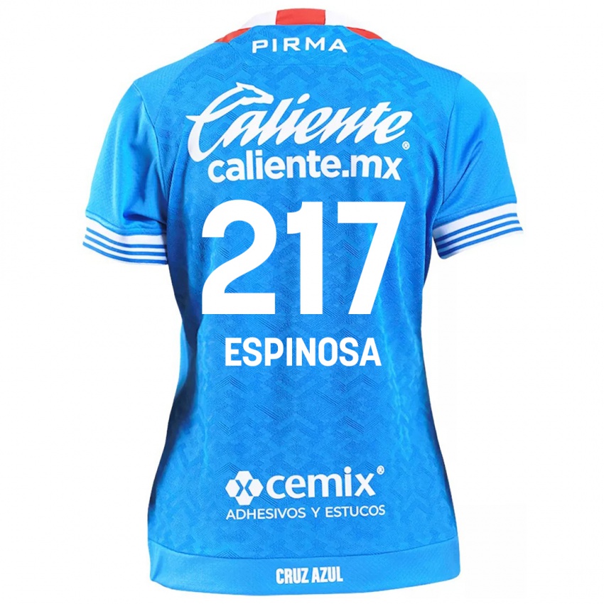 Bambino Maglia Samuel Espinosa #217 Cielo Blu Kit Gara Home 2024/25 Maglietta