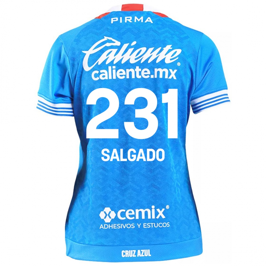 Bambino Maglia Bruno Salgado #231 Cielo Blu Kit Gara Home 2024/25 Maglietta