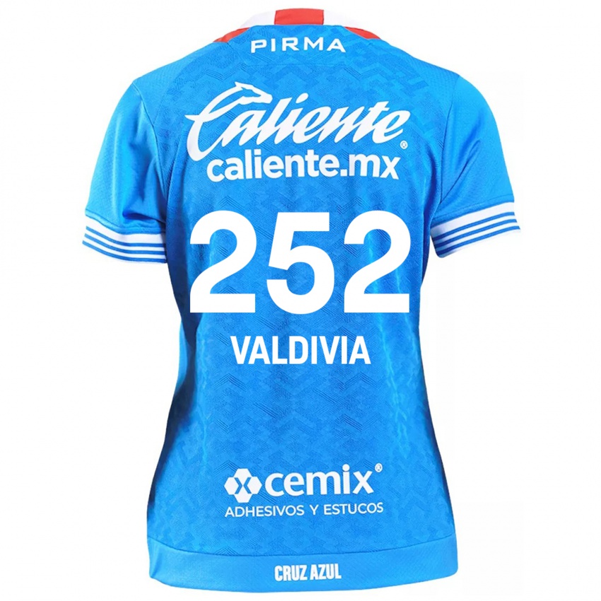 Bambino Maglia Christian Valdivia #252 Cielo Blu Kit Gara Home 2024/25 Maglietta