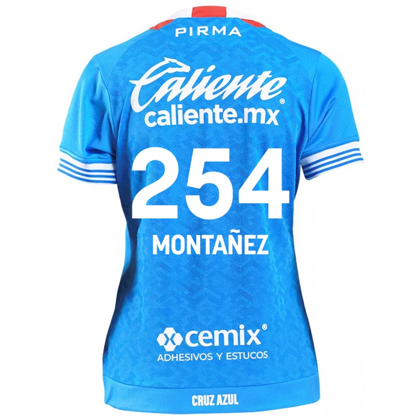 Bambino Maglia Humberto Montañez #254 Cielo Blu Kit Gara Home 2024/25 Maglietta