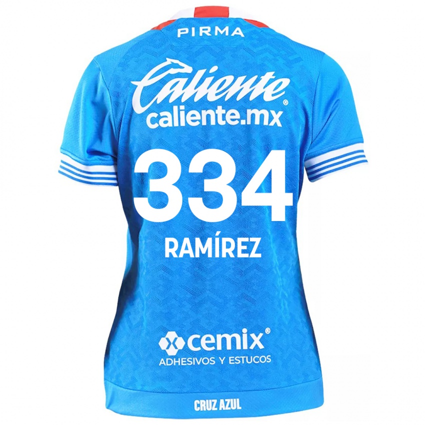 Bambino Maglia Mauricio Ramírez #334 Cielo Blu Kit Gara Home 2024/25 Maglietta