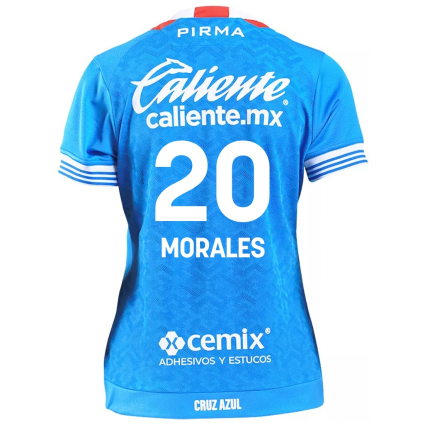 Bambino Maglia Iván Morales #20 Cielo Blu Kit Gara Home 2024/25 Maglietta