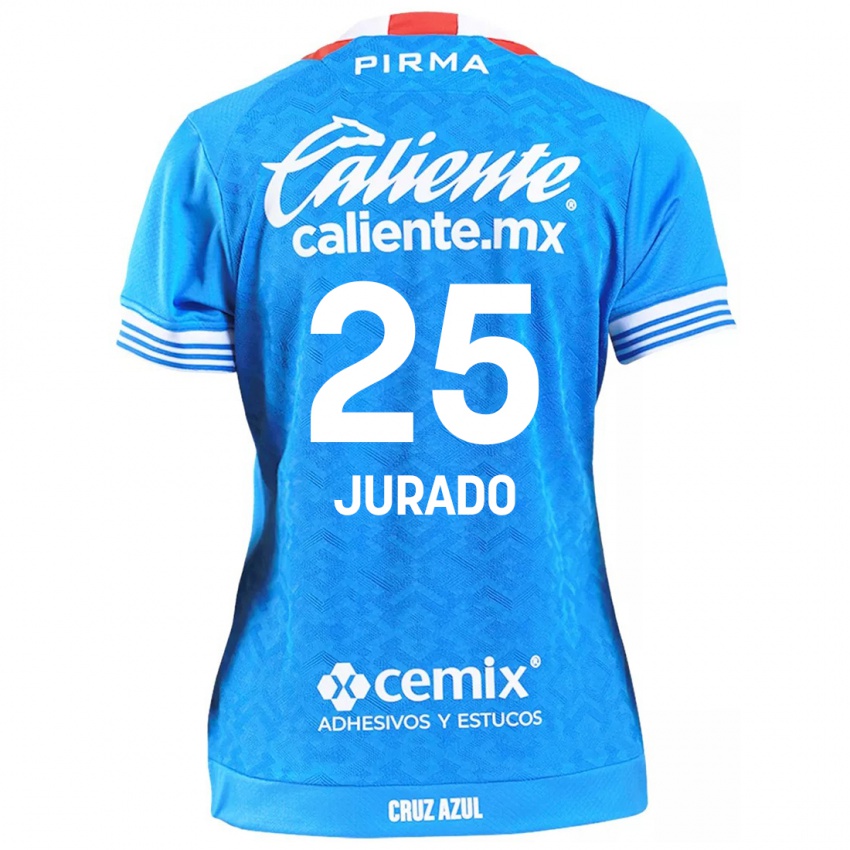 Bambino Maglia Sebastian Jurado #25 Cielo Blu Kit Gara Home 2024/25 Maglietta