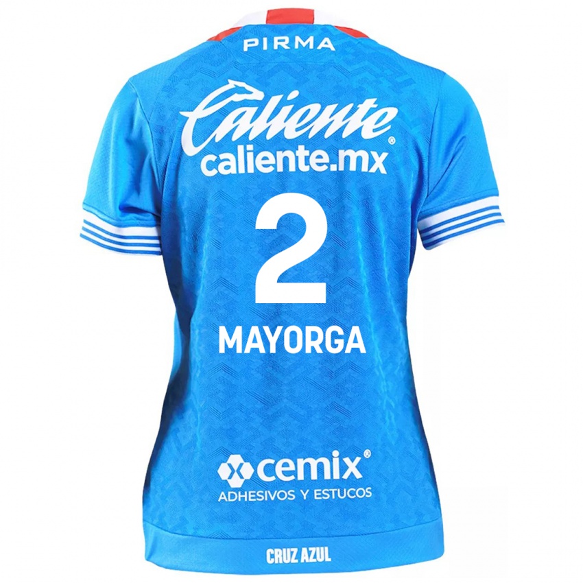 Bambino Maglia Alejandro Mayorga #2 Cielo Blu Kit Gara Home 2024/25 Maglietta